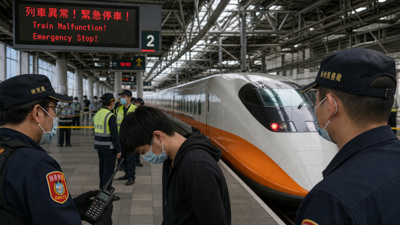 CHAOS AND PANIC ON TAIWAN'S RAILWAYS.